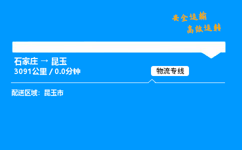 石家莊到昆玉物流專線-整車運輸/零擔配送-石家莊至昆玉貨運公司